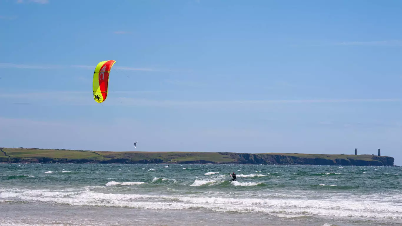 Kitesurfing, Tramore Beach, Co Waterford_Web Size